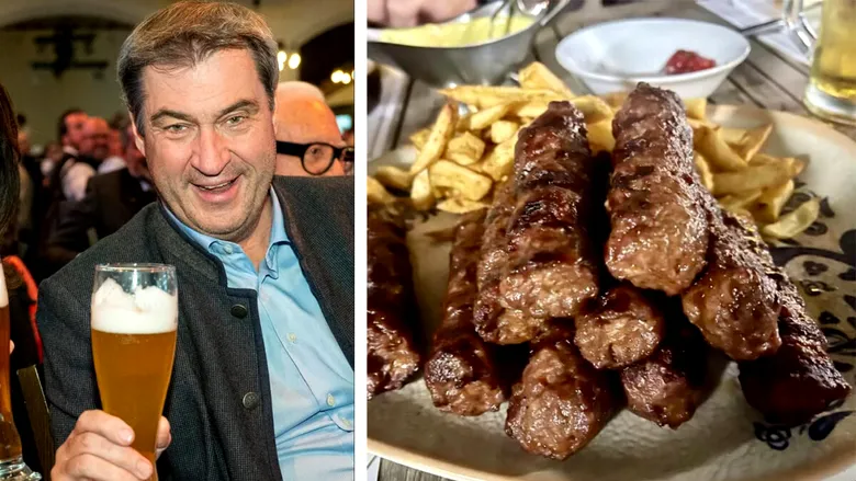 Cum a reacționat premierul Bavariei după ce a mâncat mici la Festivalul Sașilor din Transilvania: „Sunt super scumpi”. Ireal cât a costat un mititel