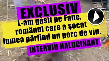 EXCLUSIV. L-am găsit pe Fane, românul care a ŞOCAT lumea pârlind un porc DE VIU. INTERVIU HALUCINANT VIDEO