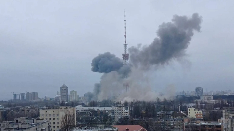 Cinci persoane au murit în atacul care a vizat turnul de televiziune din Kiev