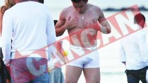 Catalin Munteanu si Adrian Cristea, baie in mare la 05.15 dimineata