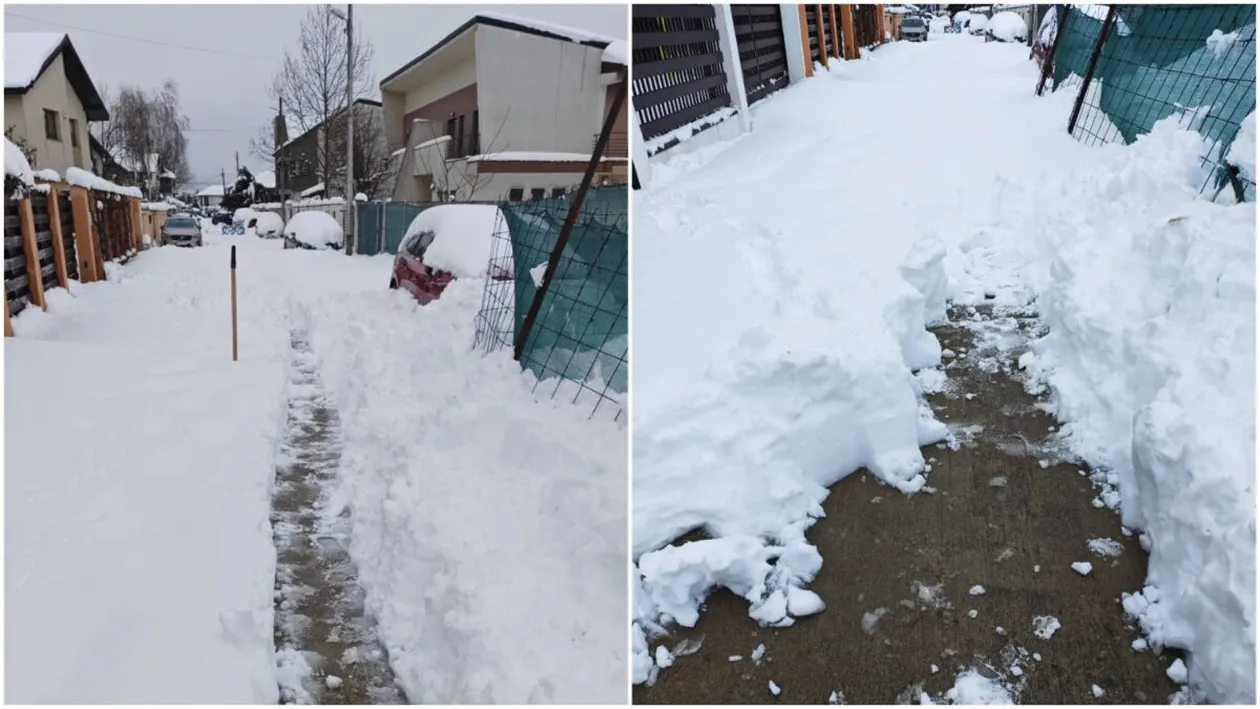 Cine trebuie să deszăpezească o stradă privată, de fapt. Ce prevede legea