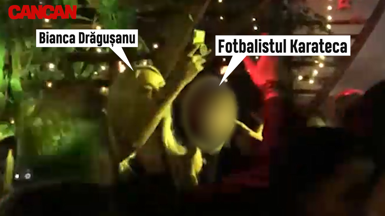 Bianca Drăgușanu a dansat și a băut șampanie alături de fotbalistul-karateka