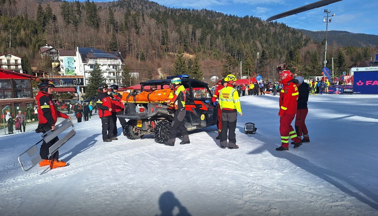 Grav accident pe pârtia Sorica din Azuga/ sursă foto: Salvamont Prahova