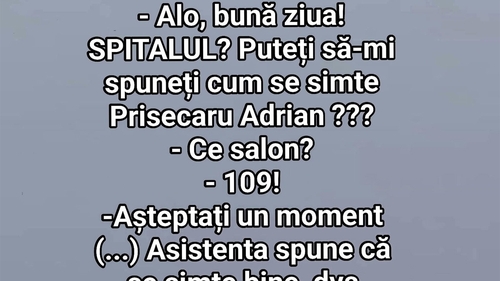 BANCUL ZILEI | Cum se simte pacientul Prisecaru Adrian