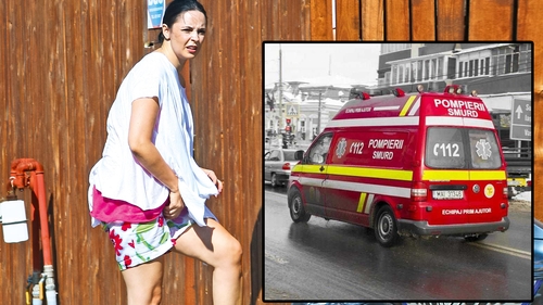 Andreea Marin a fost luată cu ambulanța de pe stradă. S-a întâmplat la filmările emisiunii "Nu există nu se poate" de la TVR