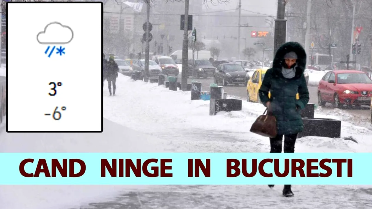 Data exactă când vin ninsorile în București. Anunțul oficial făcut de meteorologii Accuweather: Când vine iarna în România