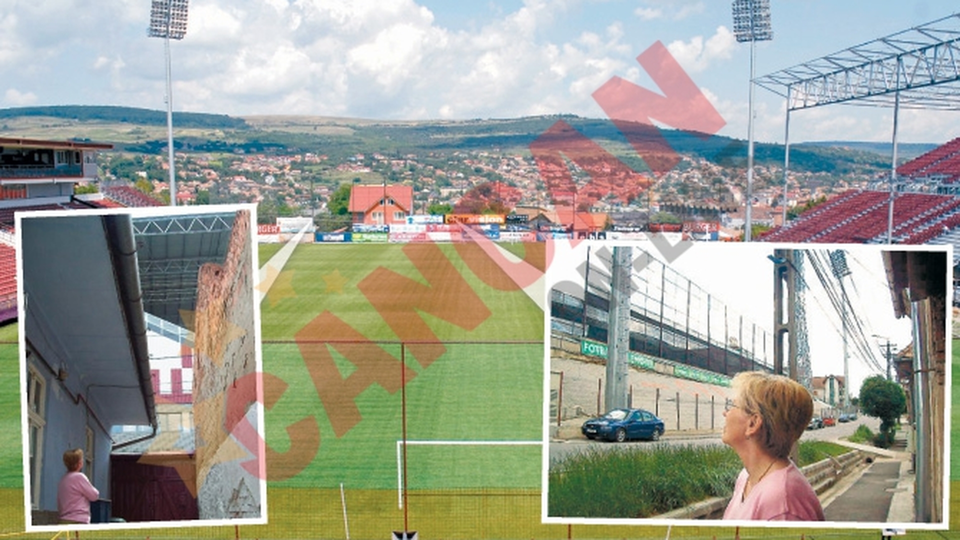 "As da foc stadionului CFR!"