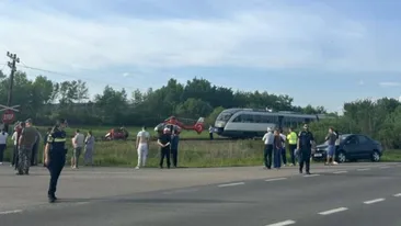 Tragedie în Timiș! Două persoane au murit după ce au fost lovite cu mașina de tren