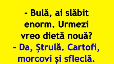 BANC | Dieta lui Bulă cu cartofi, morcovi și sfeclă