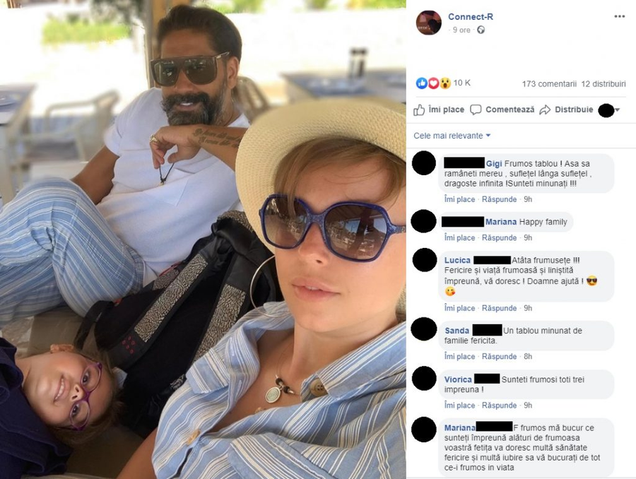 Connect-R, Misha și fiica lor, în vacanță în Grecia © Facebook