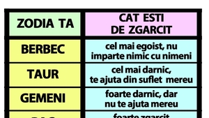 Tabelul zgârceniei la români | Cât de egoist ești, în funcție de zodia ta