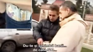 Momentul în care Gigi Becali da 10.000 de EURO la colindatori. VIDEO
