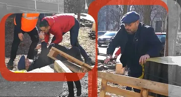 Avem filmarea necenzurată cu Cristian Piedone, căzut pe un șantier. ”Băga-mi-aș @#$% în mă-sa”! Primarul a ”îndulcit-o” pe Facebook-ul lui