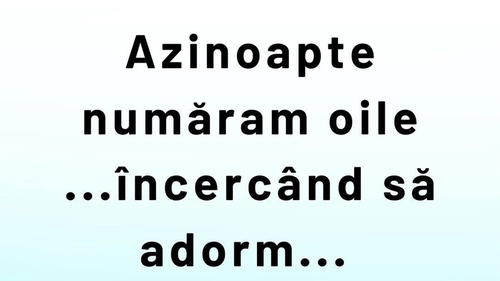 BANC | De ce se numără oile noaptea