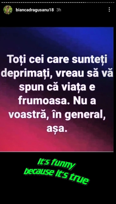 Bianca Drăgușanu, reacții acide după despărțirea lui Alex Bodi de Daria Radionova: “Timpul descoperă adevărul” | FOTO