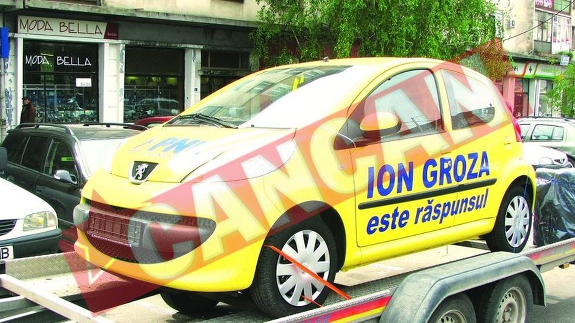 Scandal electoral pe o masina la Craiova