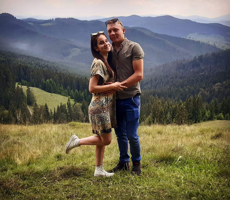 Alexandra Sauciuc și iubitul său, Silviu Miroș. Foto: Facebook