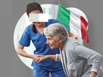 Badantă româncă, omagiată în Italia înainte de întoarcerea acasă: „Va fi pentru totdeauna una dintre noi”
