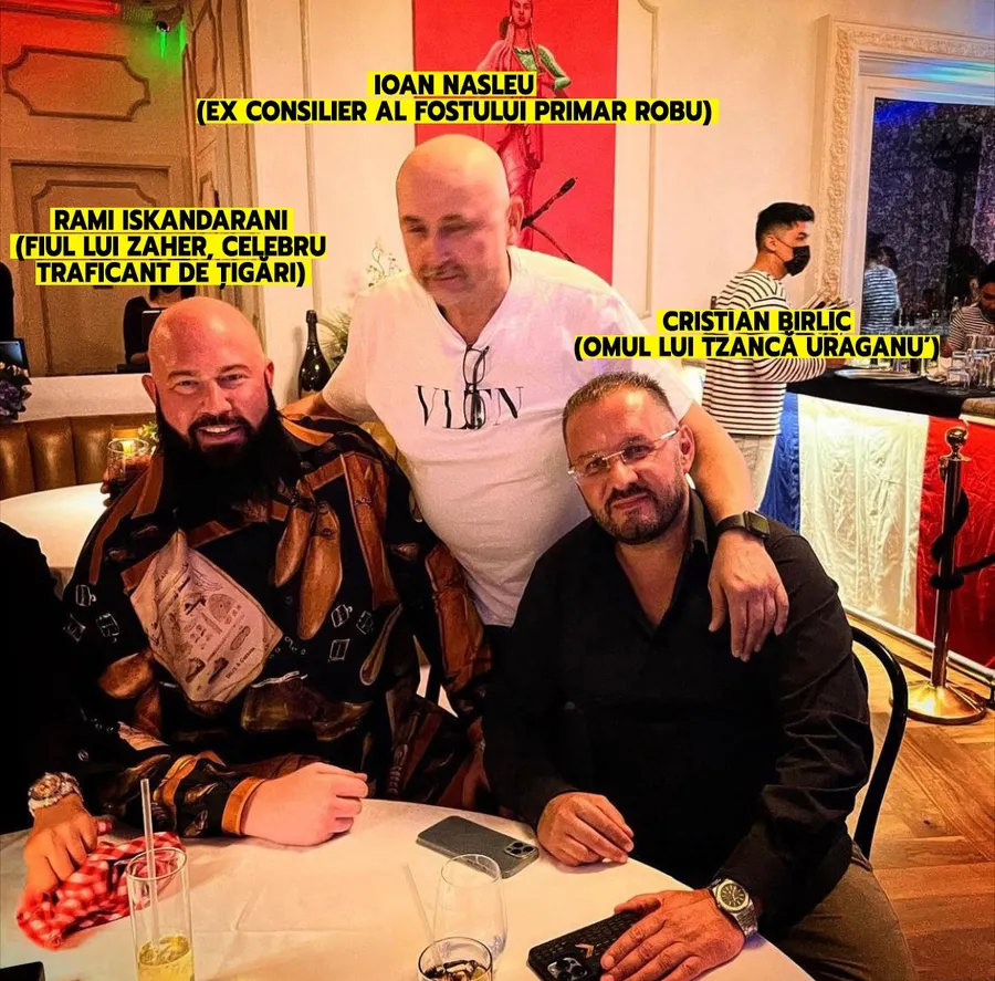 Birlic, alături de apropiați...