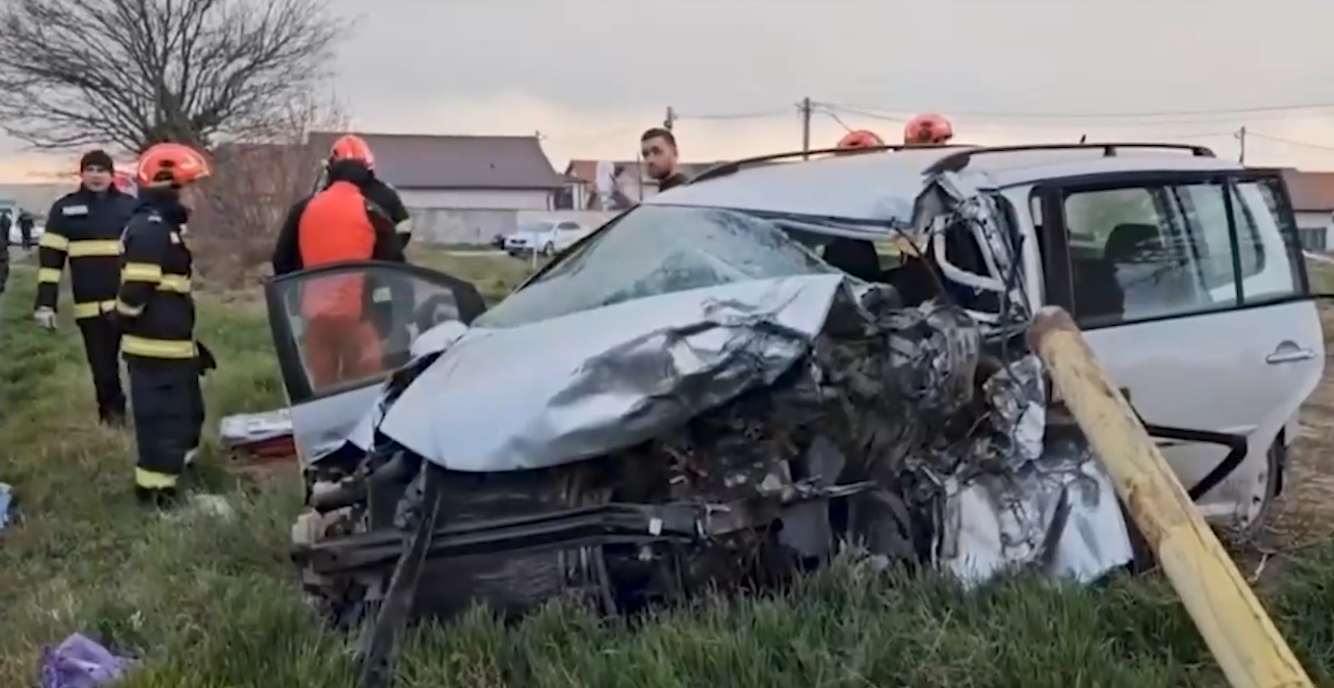 Filmul tragediei din Lumina. Primele imagini cu momentul accidentului în care Nicoleta și Valentin și-au pierdut viața