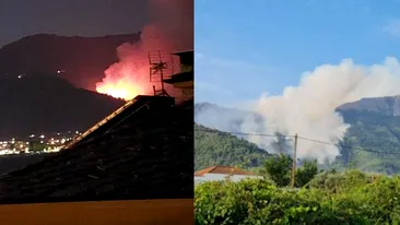 Insula Thassos, din nou cuprinsă de flăcări. Este alertă în Grecia