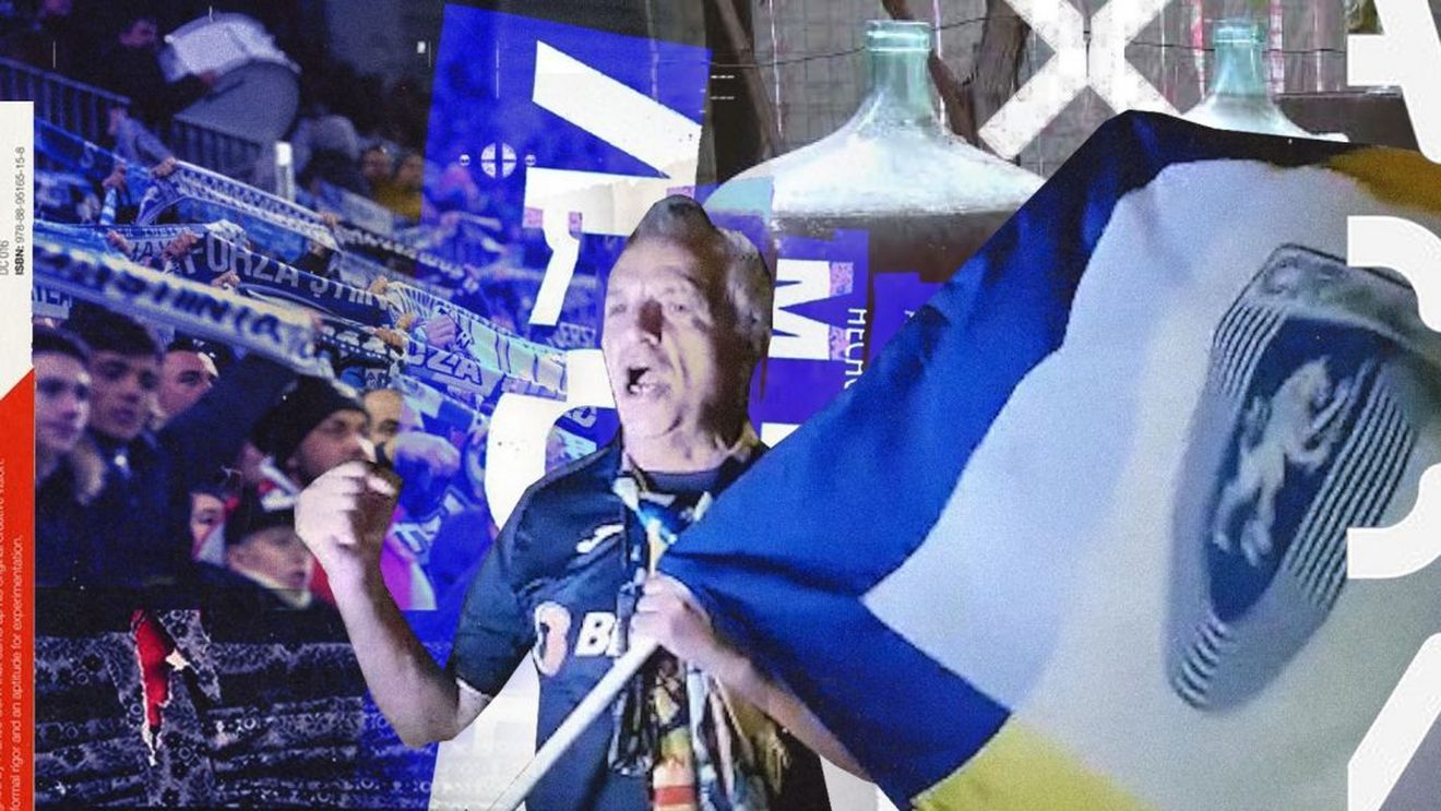 El este cel mai "adevărat" suporter al Craiovei. A venit de la 50 de kilometri doar ca să stea la poarta stadionului