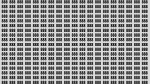 Test de perspicacitate | Găsiți numărul 808 ascuns printre 888 din imagine