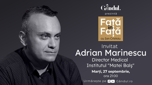 ‘’Față în față cu Ion Cristoiu’’ începe marți, 27 septembrie, de la ora 21.00
