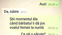 BANCUL ZILEI | Momentul acela când mirele îi dă jos miresei voalul la nuntă