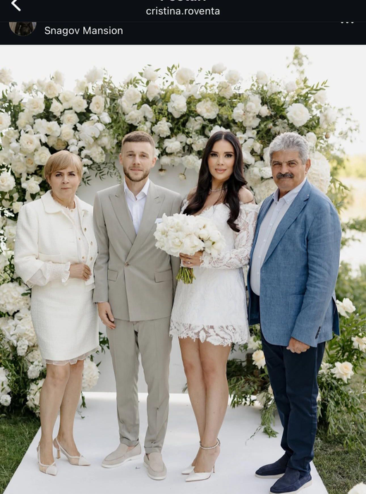 Alexandru Maxim și Cristina Roventa s-au cununat religios! Primele IMAGINI de la evenimentul fastuos