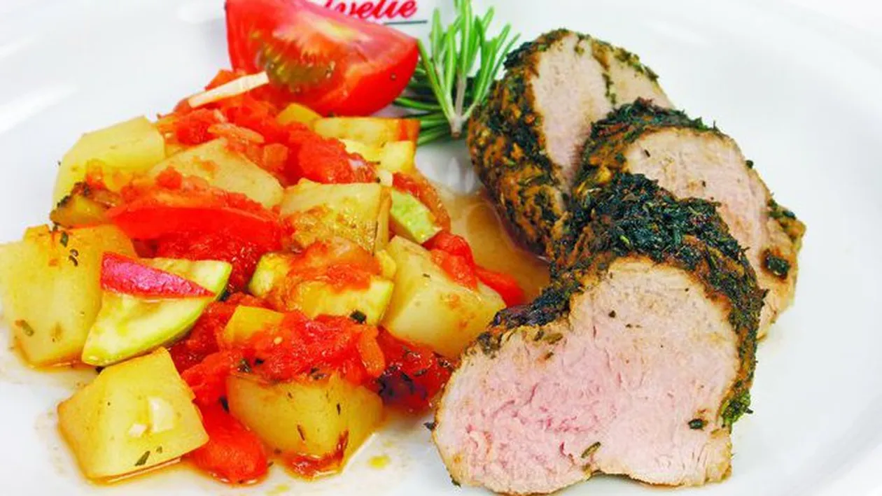 Muschiulet de porc la cuptor