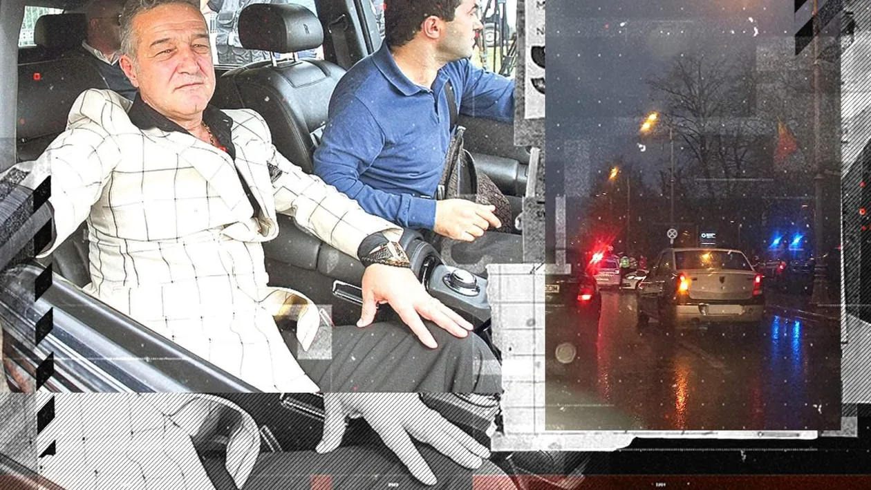 Gigi Becali, implicat într-un accident rutier. Maybach-ul de 220.000 de euro s-a tamponat cu un Logan