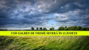 Vijeliile vor cuprinde România! Cod galben de vreme severă, 13 județe sunt vizate