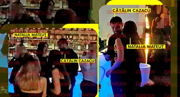 Cătălin Cazacu și Natalia Mateuț, din nou împreună, în club, deși neagă că ar forma un cuplu. Șușoteli periculoase, cocktailuri cu vodcă și… Imagini tari aici!