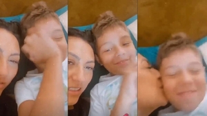 Andra, mămică de nota 10! Uite cum îl alintă pe băiețelul tocmai venit de la școală: ”Mai reziști?”