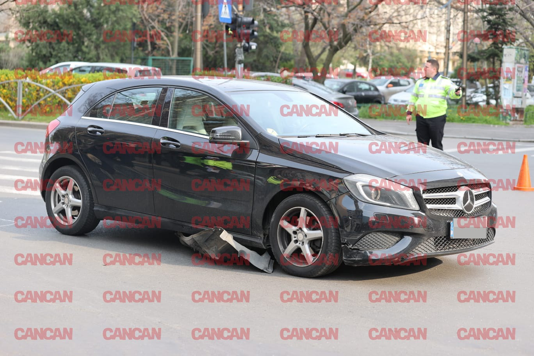 Autoturismul condus de Monica Odagiu / Sursă foto: CANCAN.RO