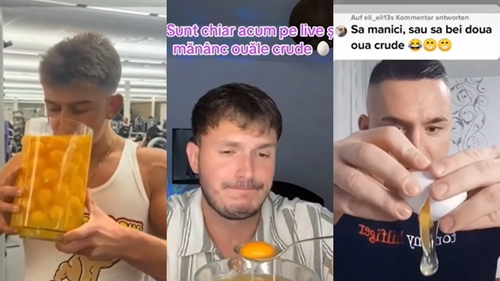 Noul trend periculos de pe TikTok: ingerarea de ouă crude! Ce pericol reprezintă pentru sănătate