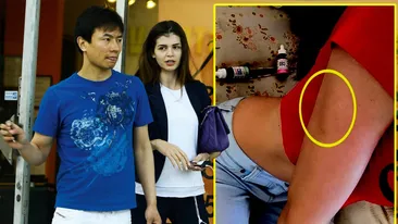 Motivul despărțirii: A bătut-o Mr Pink?! Monica Gabor, plină de vânătăi pe corp