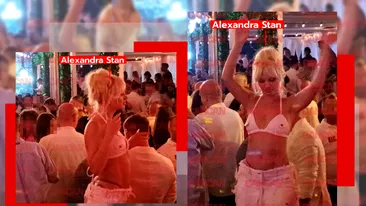 Alexandra Stan a făcut mega-show în Loft Mamaia! A urcat pe scaune, a cântat și i-a uluit pe toți cu ținuta sexy