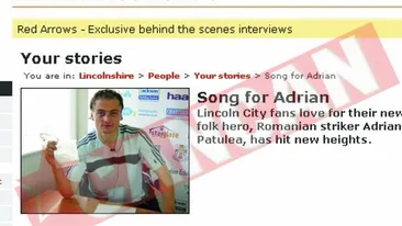 Unui fotbalist roman din Anglia i s-a compus propriul imn