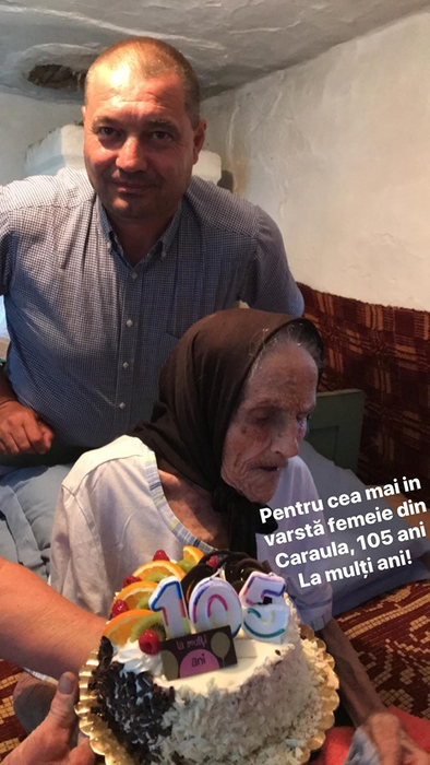 Stana Nicolae din Caraula, Dolj, la împlinirea a 105 ani