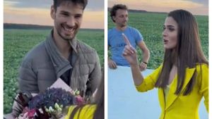 Anghel Damian, gest romantic pe platourile de filmare. Theo Rose a rămas fără cuvinte