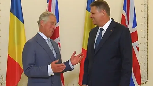 Prințul Charles, vizită în România. Întâlnire cu Klaus Iohannis la Palatul Cotroceni