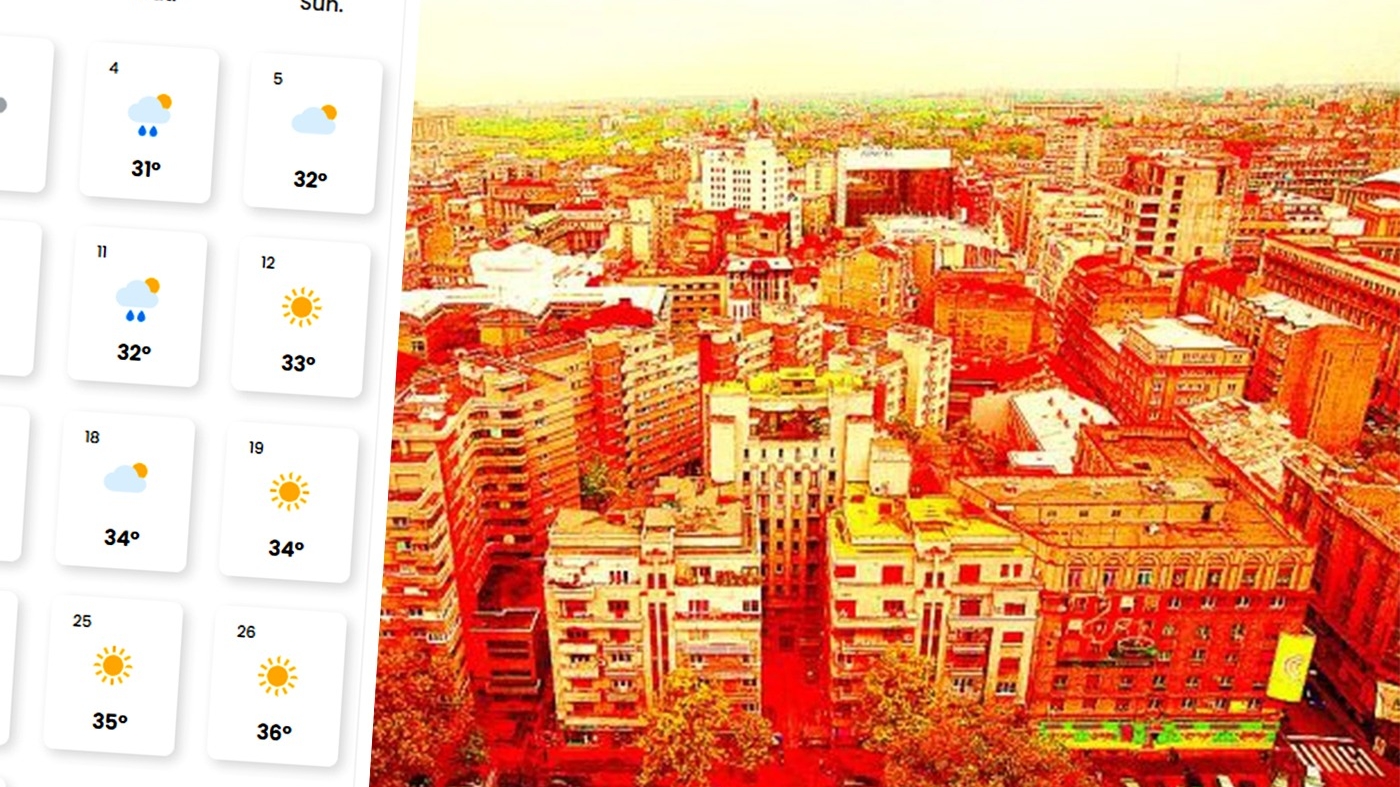 Pe ce dată va fi prima zi de caniculă în București, potrivit meteorologilor EaseWeather