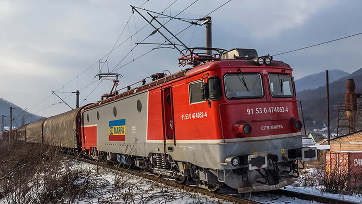 Un tren cu azotat de amoniu a deraiat în judetul Harghita