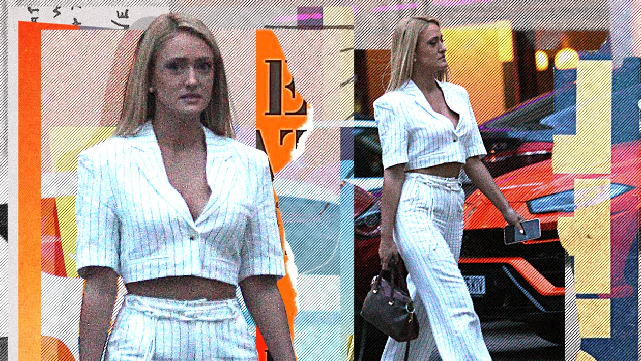 Știrista de la Antenă  și-a scos „pepenașii” la terasă