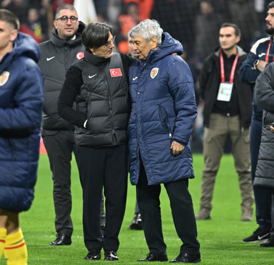 Ultima apariție publică a lui Mircea Lucescu a fost în timpul meciului Turcia - România, disputat la Istanbul pe 26 martie 2025/ sursă foto: social media