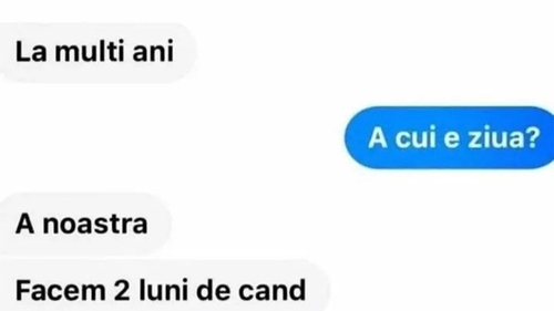 Bancul începutului de săptămână | "A cui e ziua?"