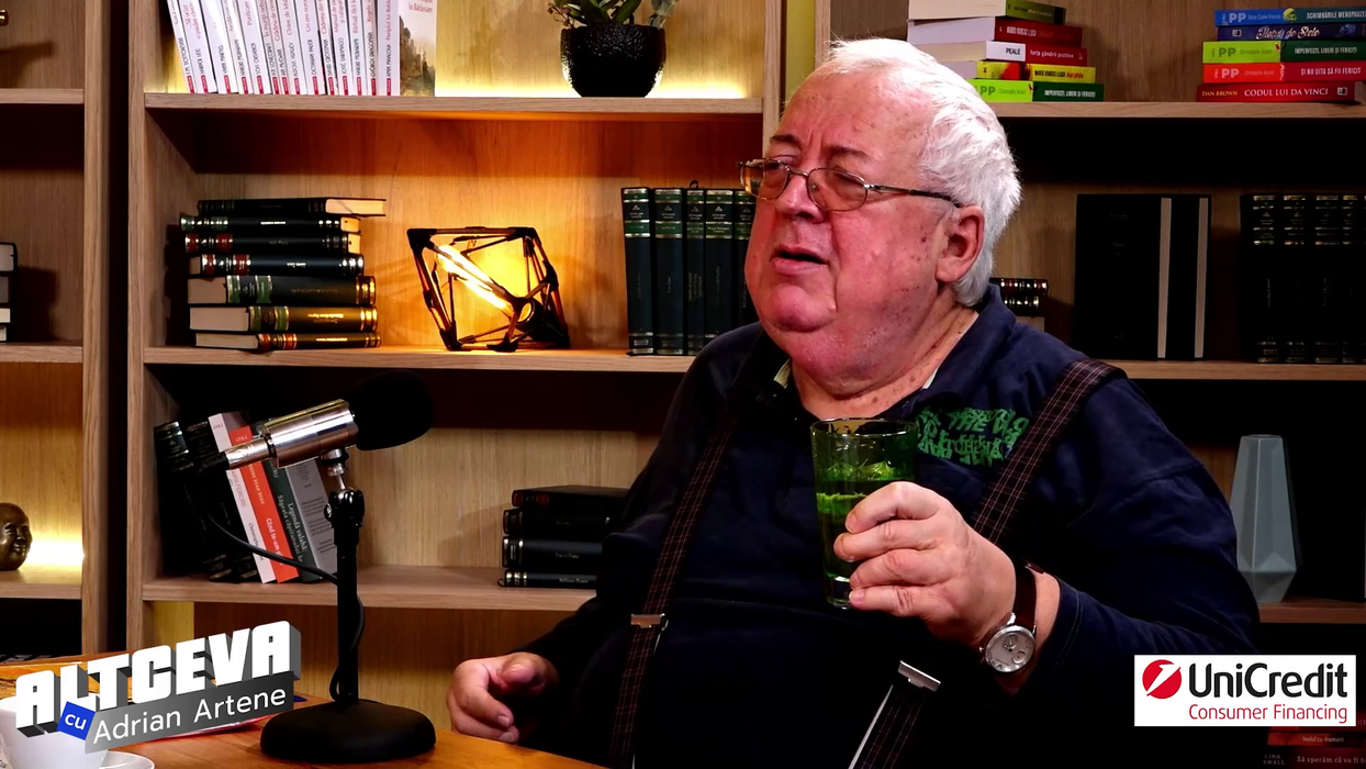 Podcastul "Altceva cu Adrian Artene" este difuzat în fiecare sâmbătă, de la ora 19:00, pe canalul de YouTube dedicat (Foto: captură video)