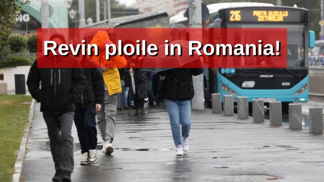 Câte zile cu ploi vom avea în noiembrie 2025. Meteorologii Accuweather au modificat prognoza pentru București și România